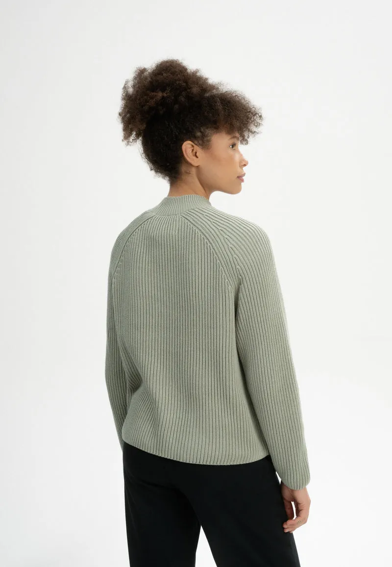 Rippstrick Stehkragenpullover Style ANALAH