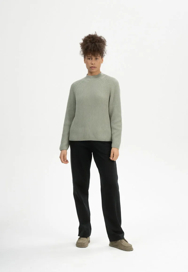 Rippstrick Stehkragenpullover Style ANALAH