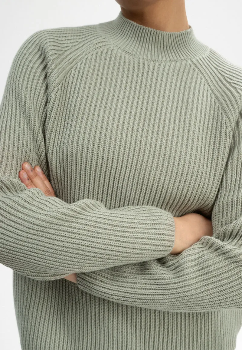 Rippstrick Stehkragenpullover Style ANALAH
