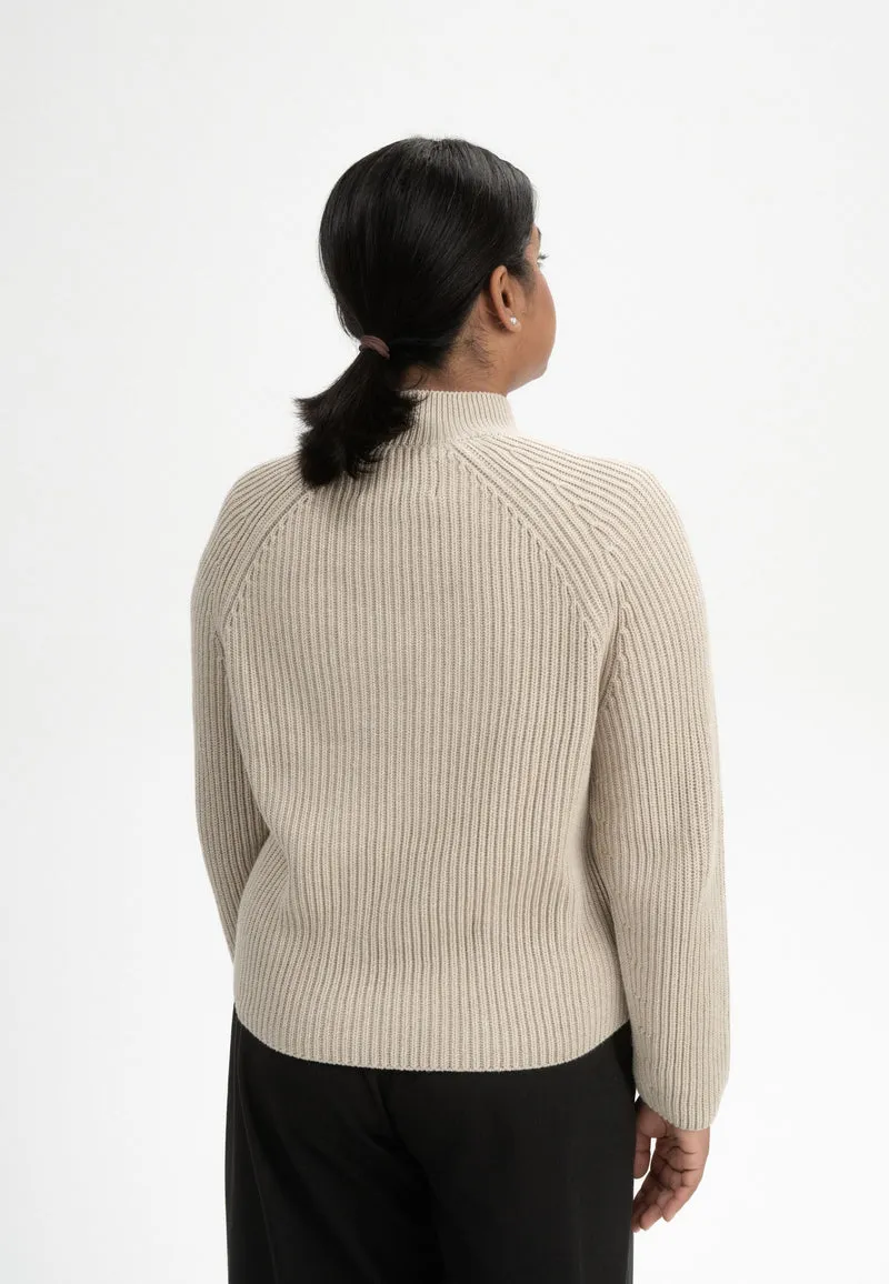 Rippstrick Stehkragenpullover Style ANALAH