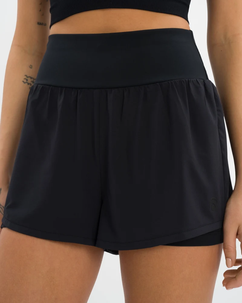 Athena Hotpant Set - Black