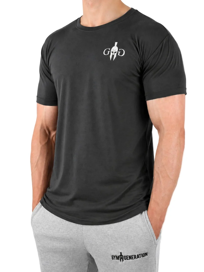 Fitness T-Shirt 'Club' - Dunkelgrau