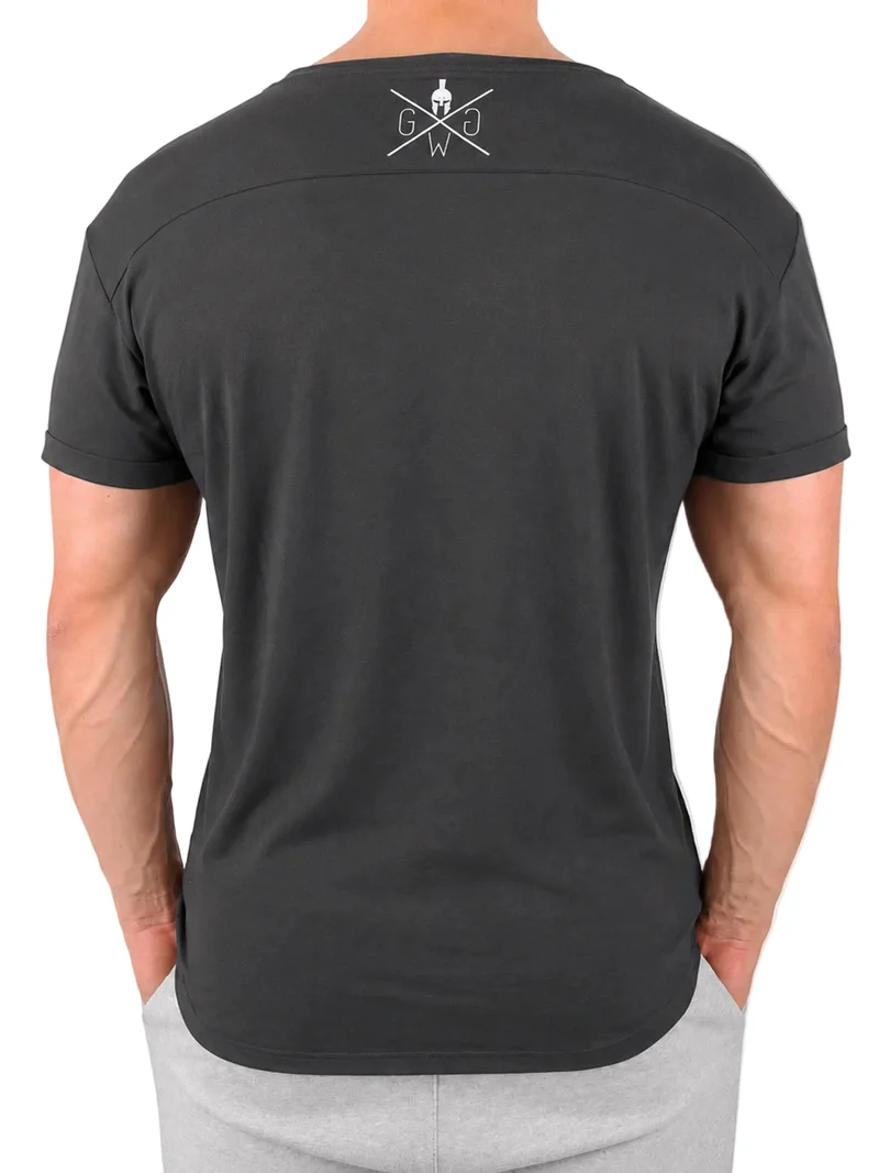 Fitness T-Shirt 'Club' - Dunkelgrau
