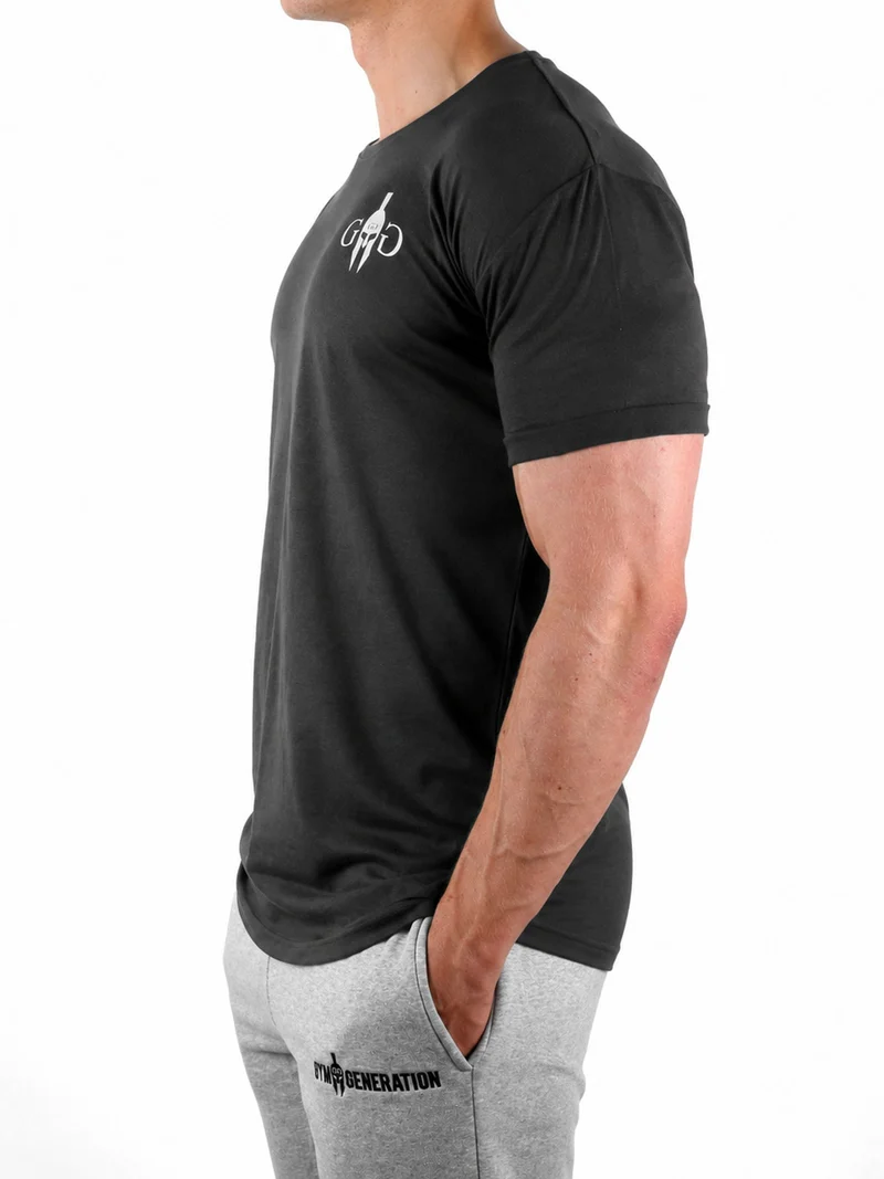 Fitness T-Shirt 'Club' - Dunkelgrau