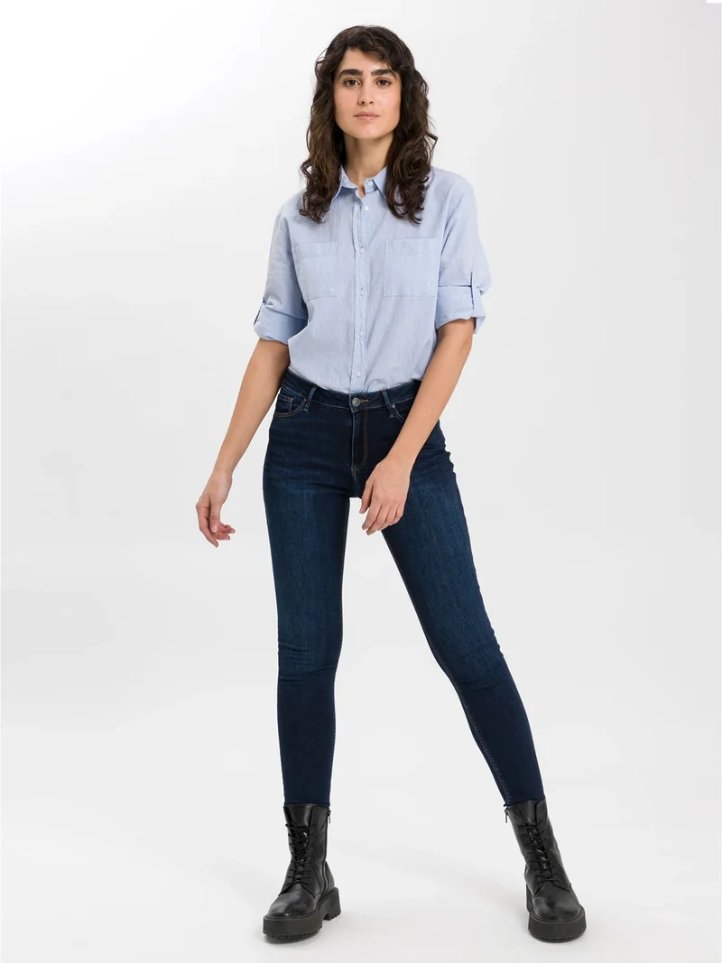 CROSS JEANS - ALAN, Skinny Fit, Mid-Waist, Dark Blue
