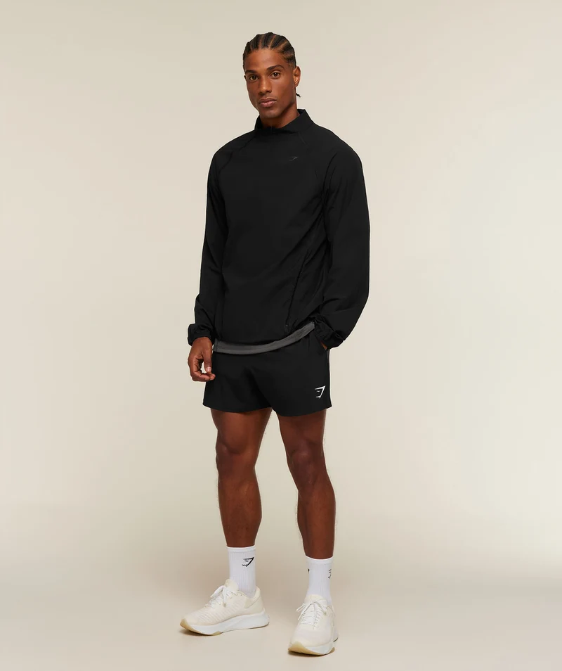 Gymshark Distance 1/4 Zip Jacket - Black