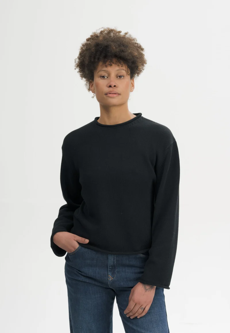 Rollsaum Strickpullover Style GEETHA