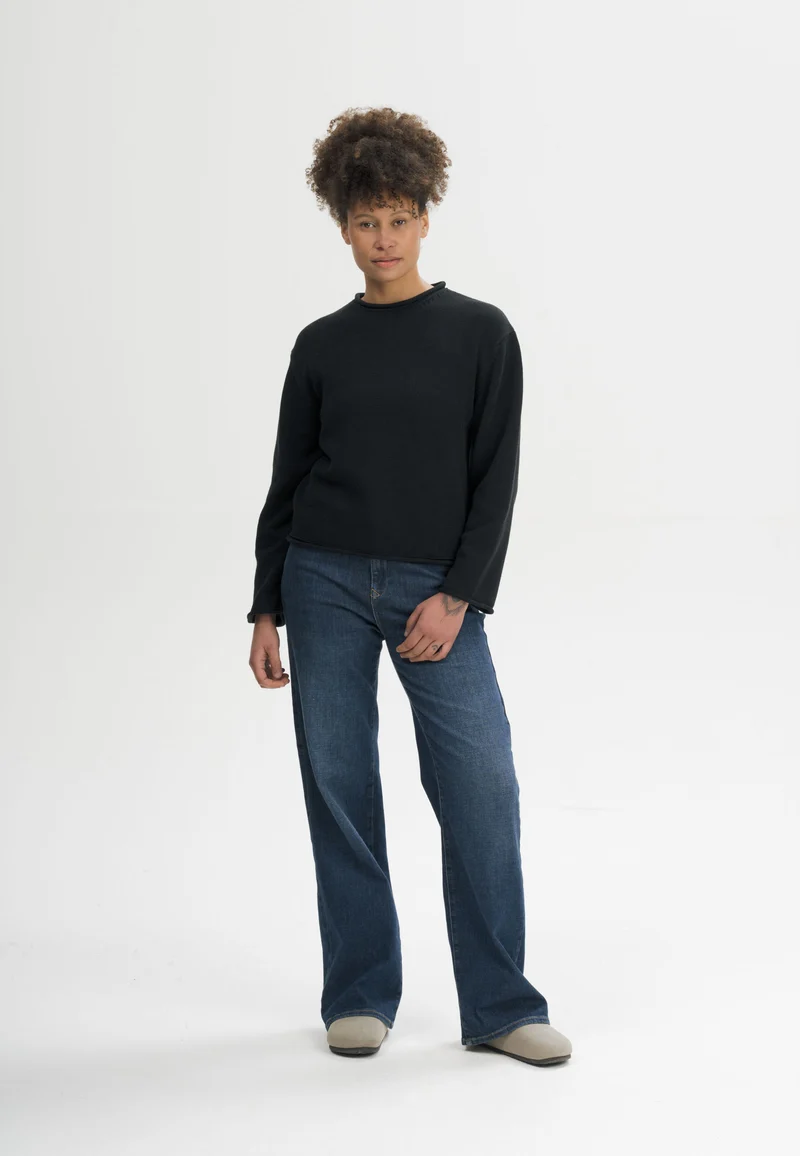 Rollsaum Strickpullover Style GEETHA