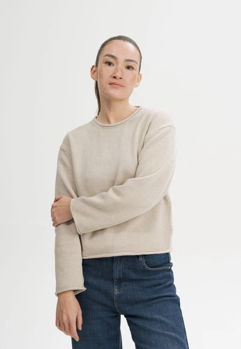 Rollsaum Strickpullover Style GEETHA