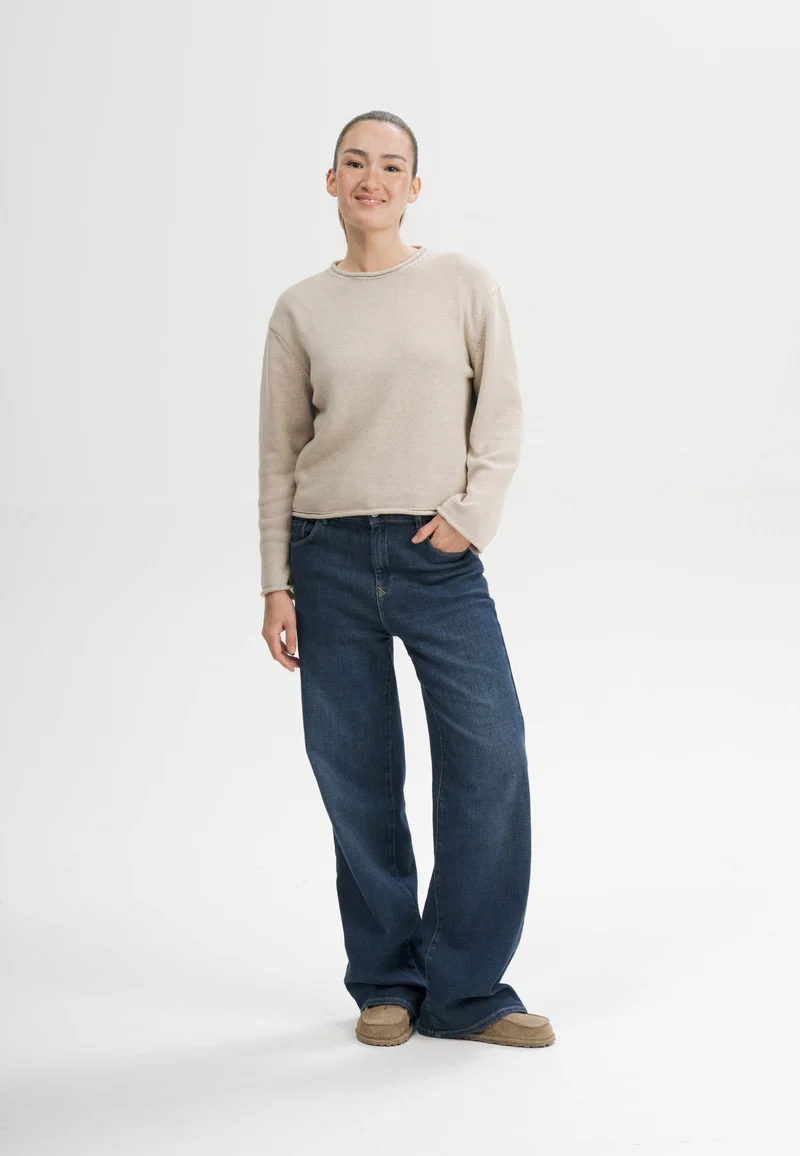 Rollsaum Strickpullover Style GEETHA