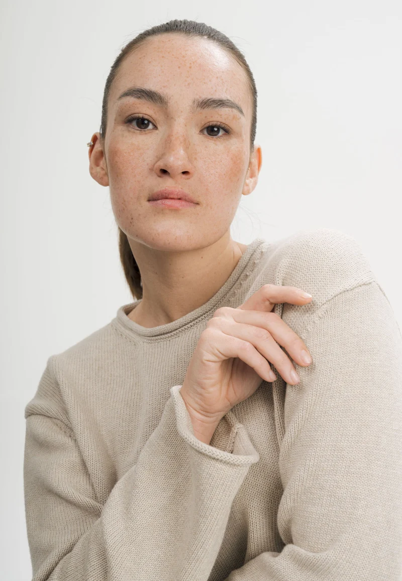 Rollsaum Strickpullover Style GEETHA