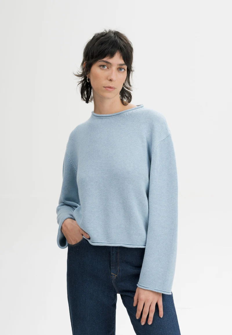 Rollsaum Strickpullover Style GEETHA