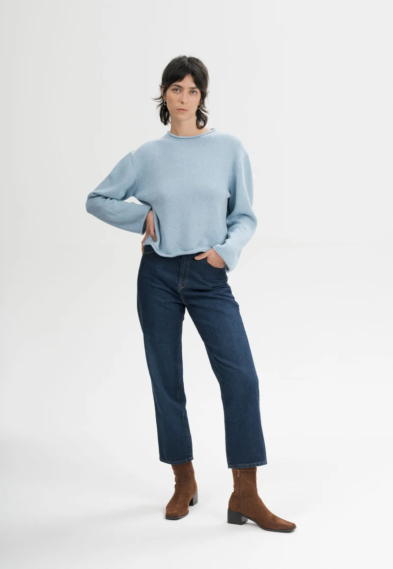 Rollsaum Strickpullover Style GEETHA