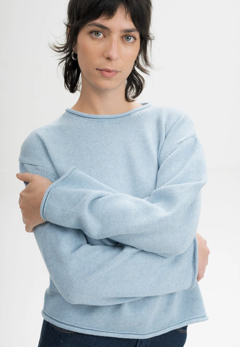Rollsaum Strickpullover Style GEETHA