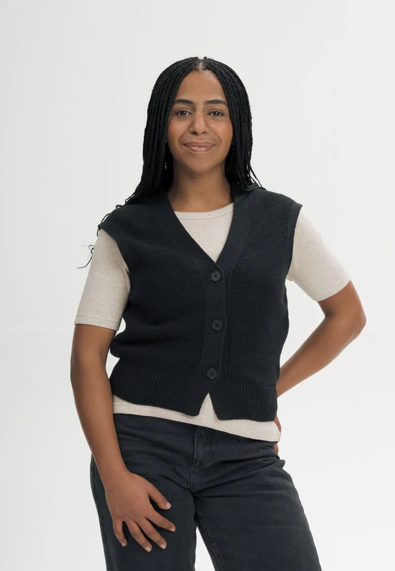 Strukturierte Strickweste Style BHOJA