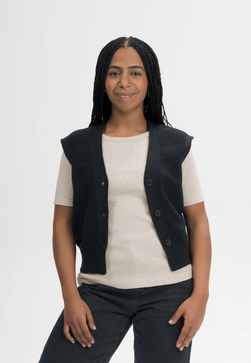 Strukturierte Strickweste Style BHOJA