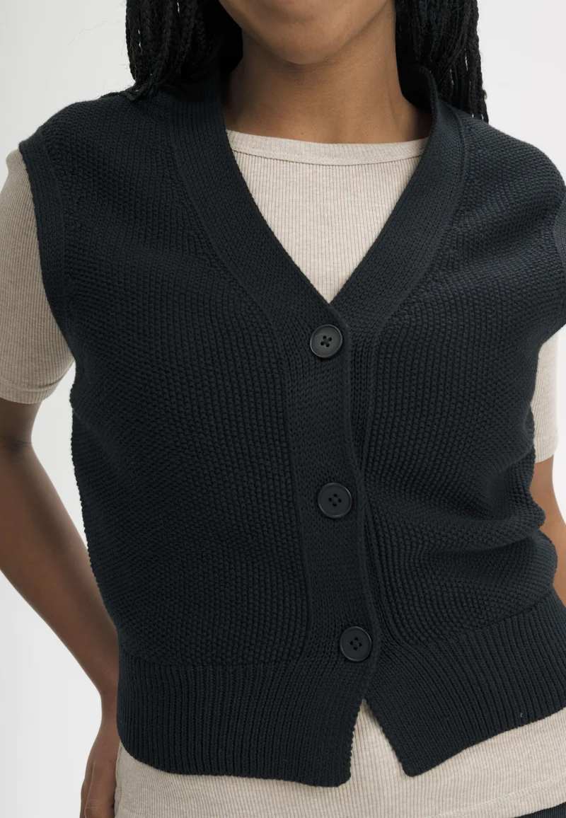 Strukturierte Strickweste Style BHOJA