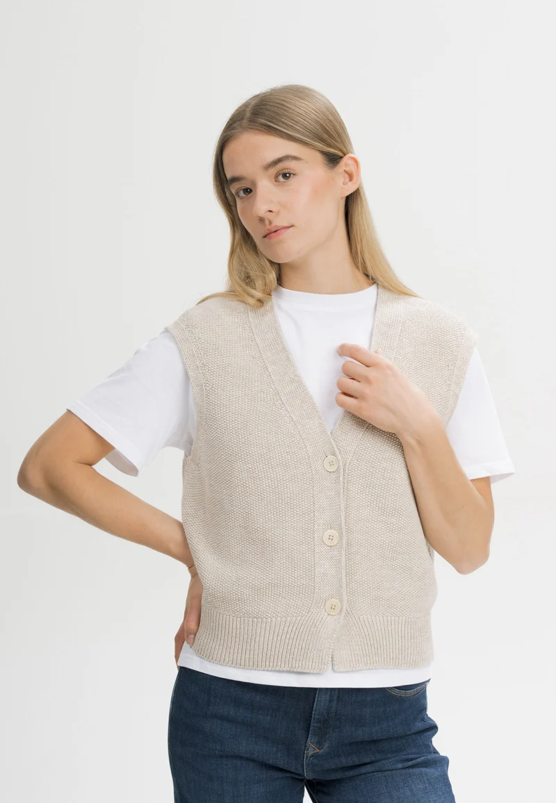 Strukturierte Strickweste Style BHOJA