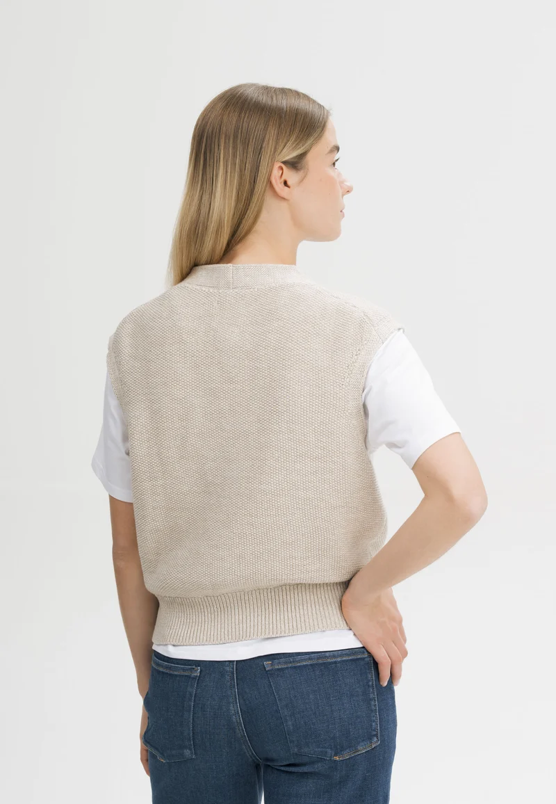 Strukturierte Strickweste Style BHOJA