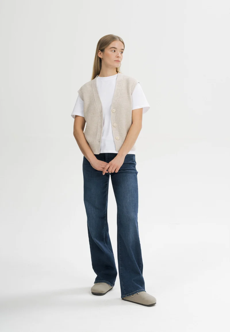 Strukturierte Strickweste Style BHOJA
