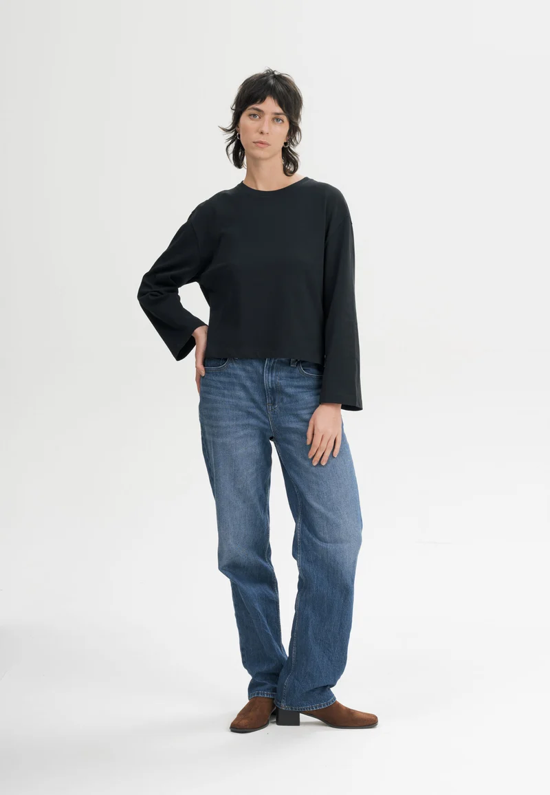 Oversized Langarmshirt schwer Style SANGEETHA