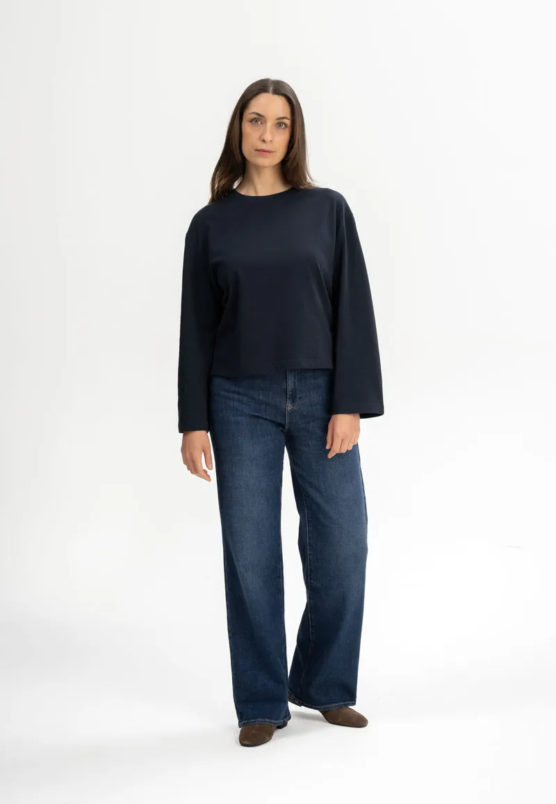 Oversized Langarmshirt schwer Style SANGEETHA