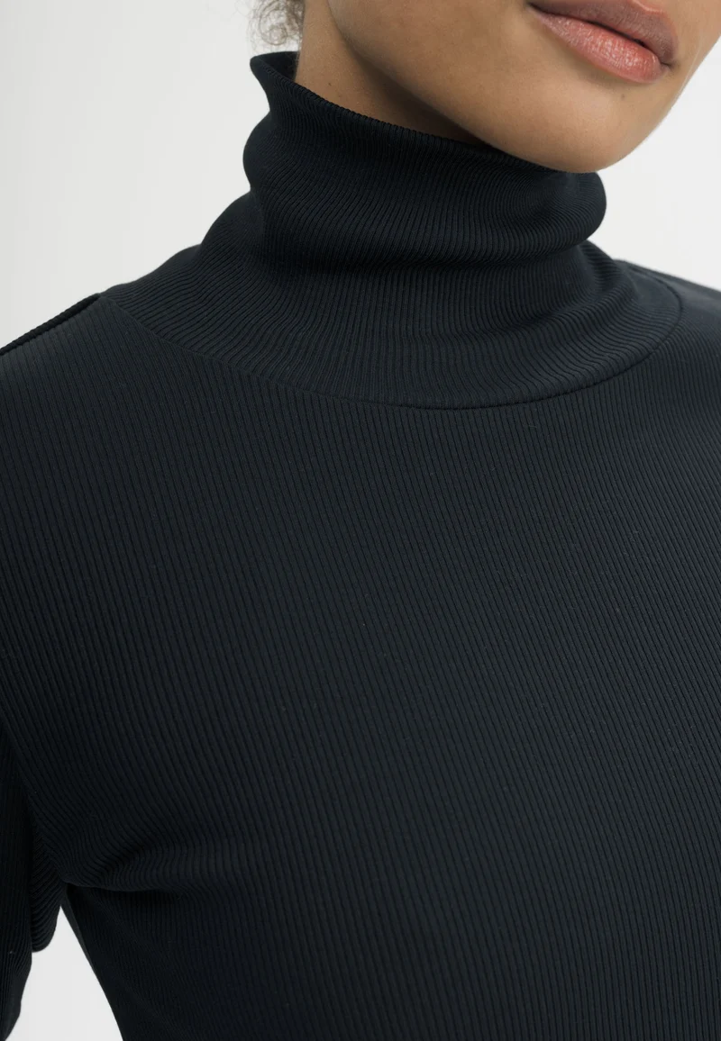 Ripp Rollkragen Langarmshirt Style MUNLI