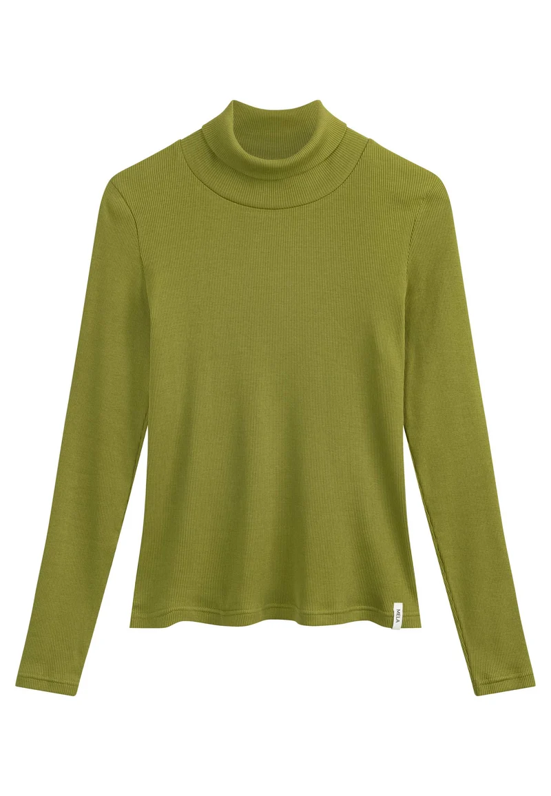 Ripp Rollkragen Langarmshirt Style MUNLI