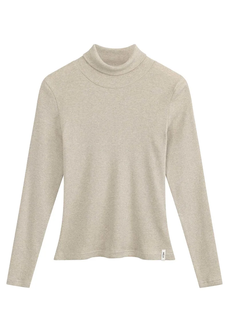 Ripp Rollkragen Langarmshirt Style MUNLI