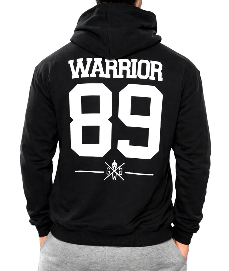 Gym Hoodie 'Flag' - Schwarz