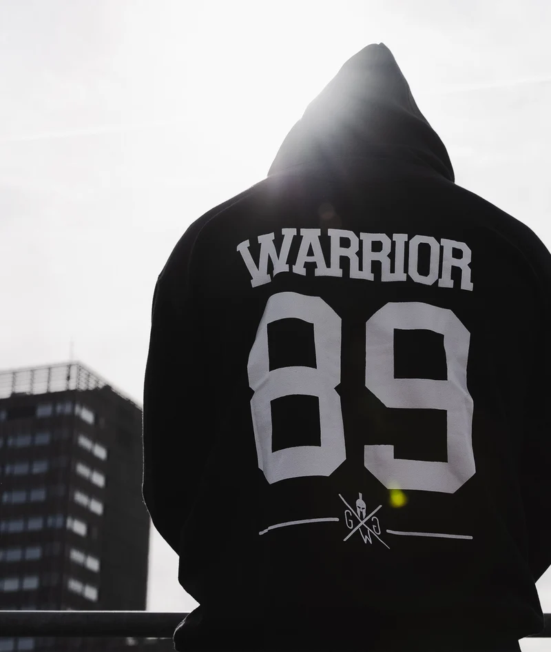 Gym Hoodie 'Flag' - Schwarz