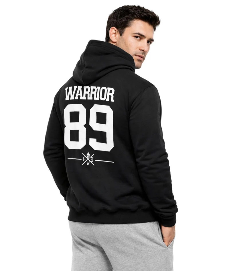 Gym Hoodie 'Flag' - Schwarz