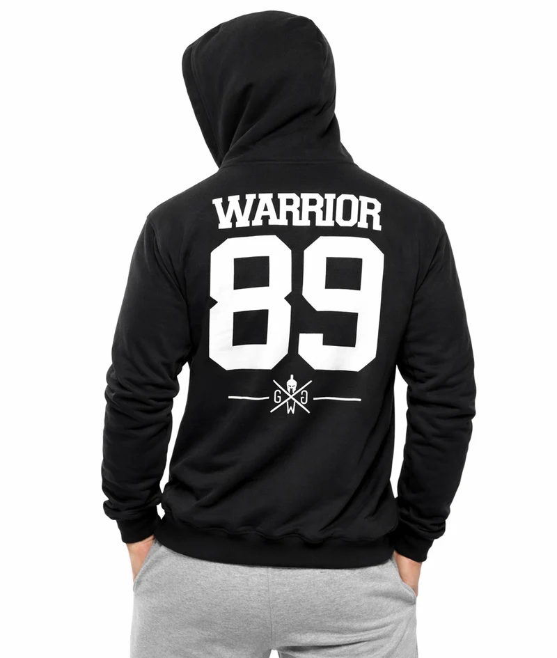 Gym Hoodie 'Flag' - Schwarz
