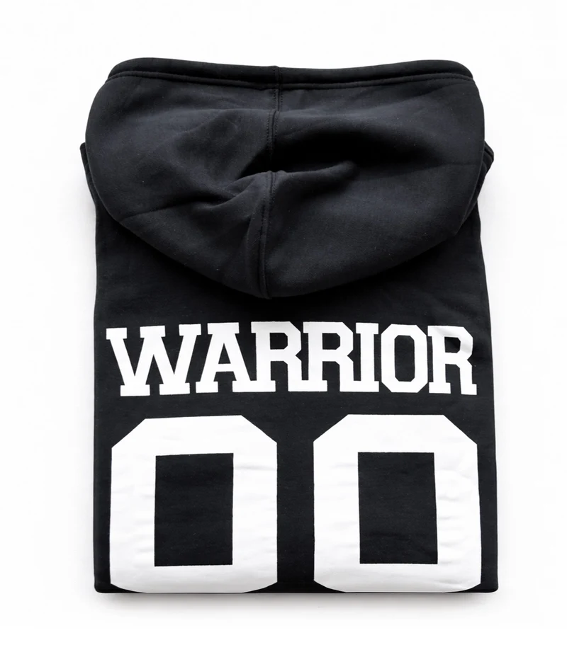 Gym Hoodie 'Flag' - Schwarz