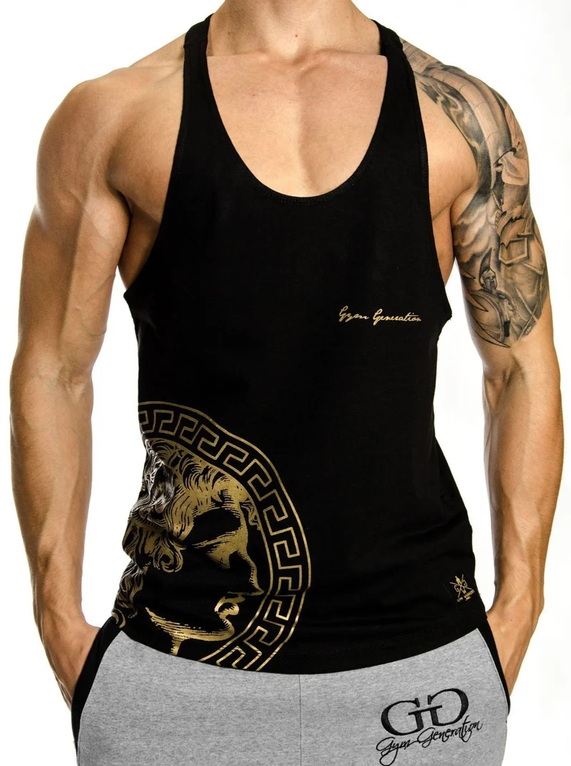 Stringer Tank Top 'Alexander the Great' - Schwarz