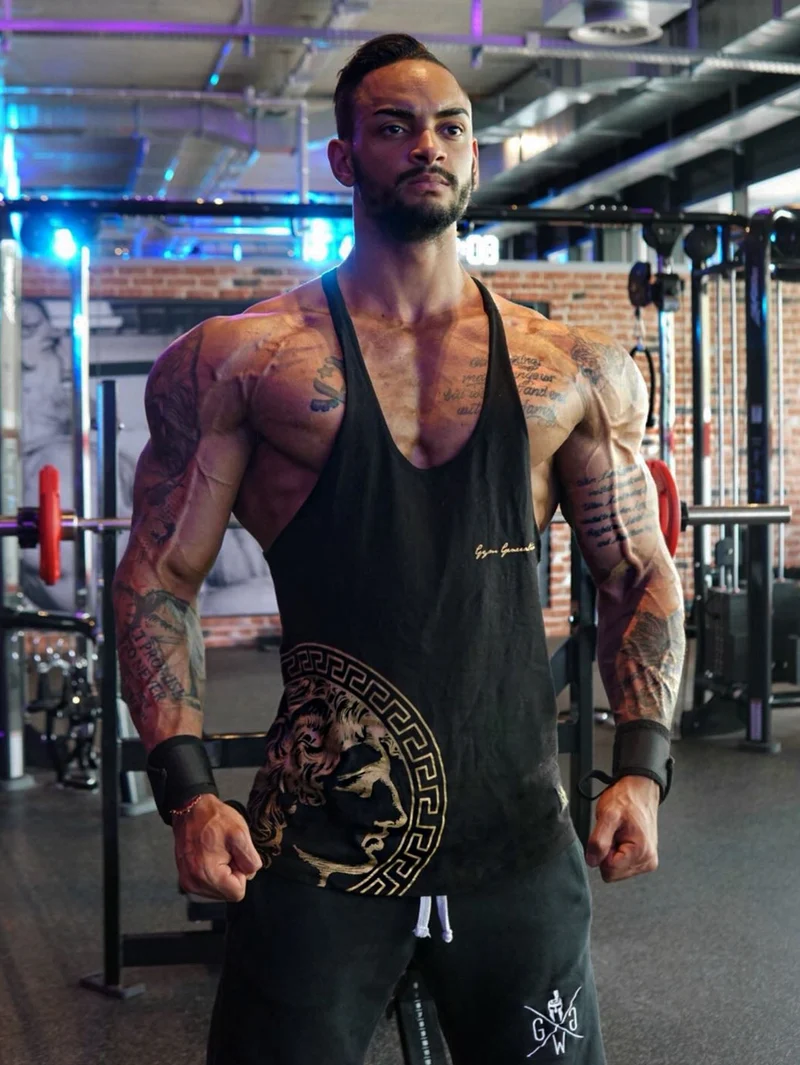Stringer Tank Top 'Alexander the Great' - Schwarz