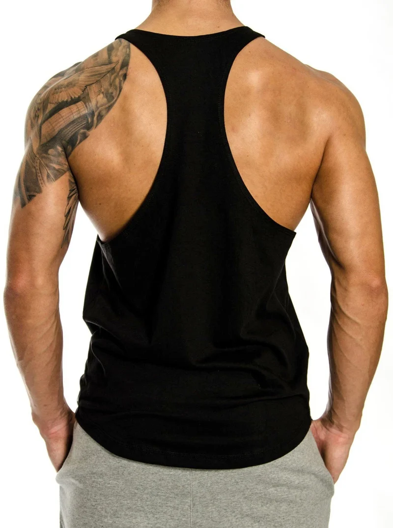 Stringer Tank Top 'Invictus' - Schwarz