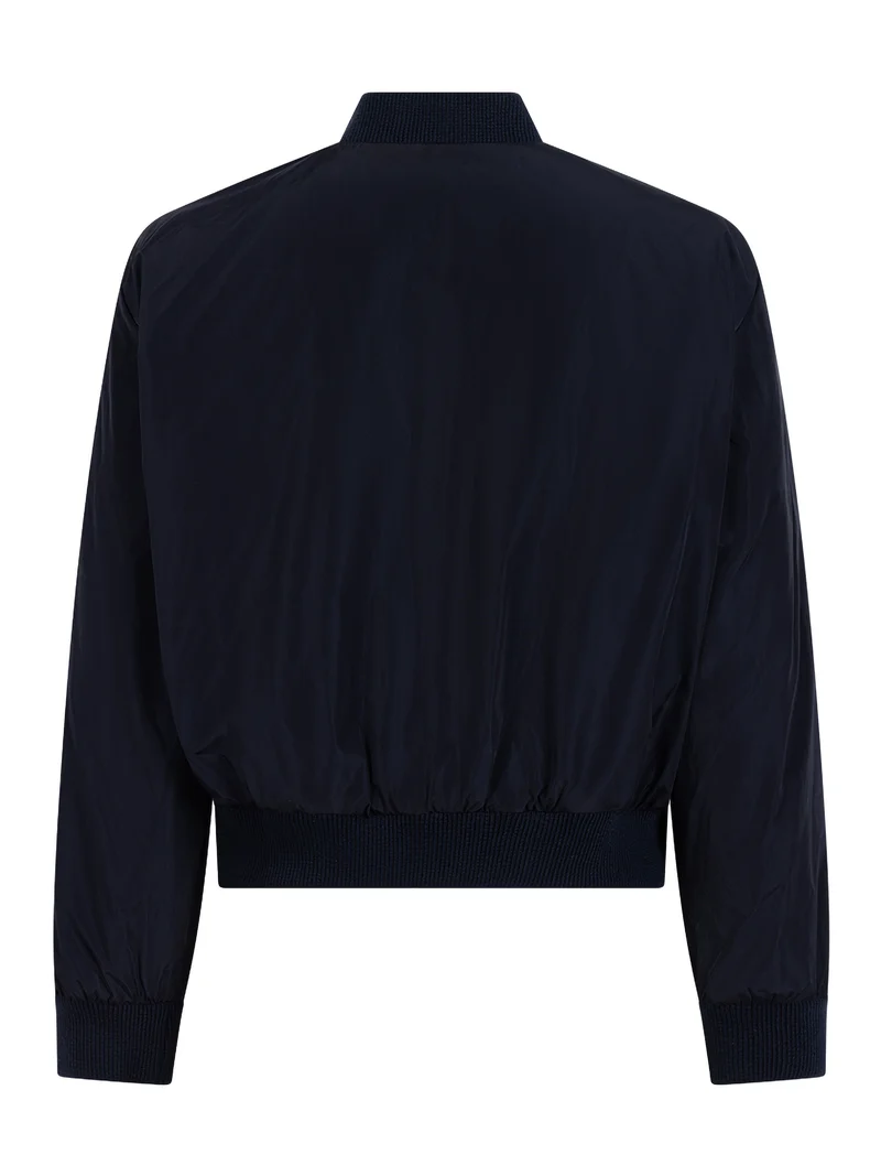 Cropped Bomber Jacket