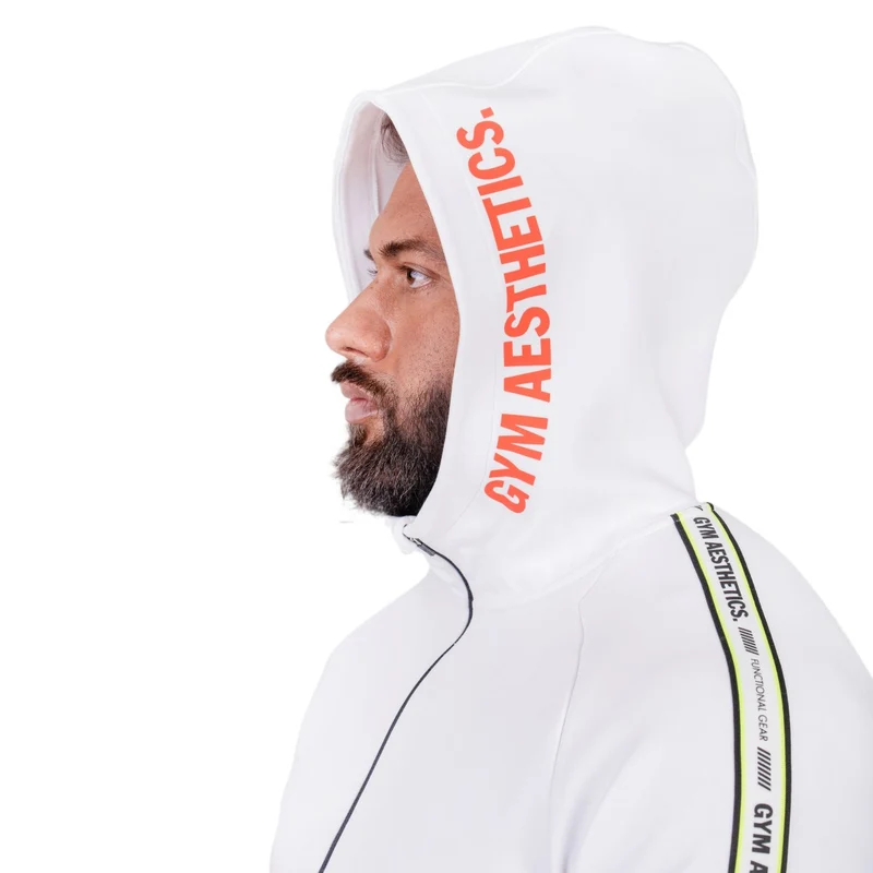 Protection Detachable Mask 1/2 Zip Mock Hoodies for Men