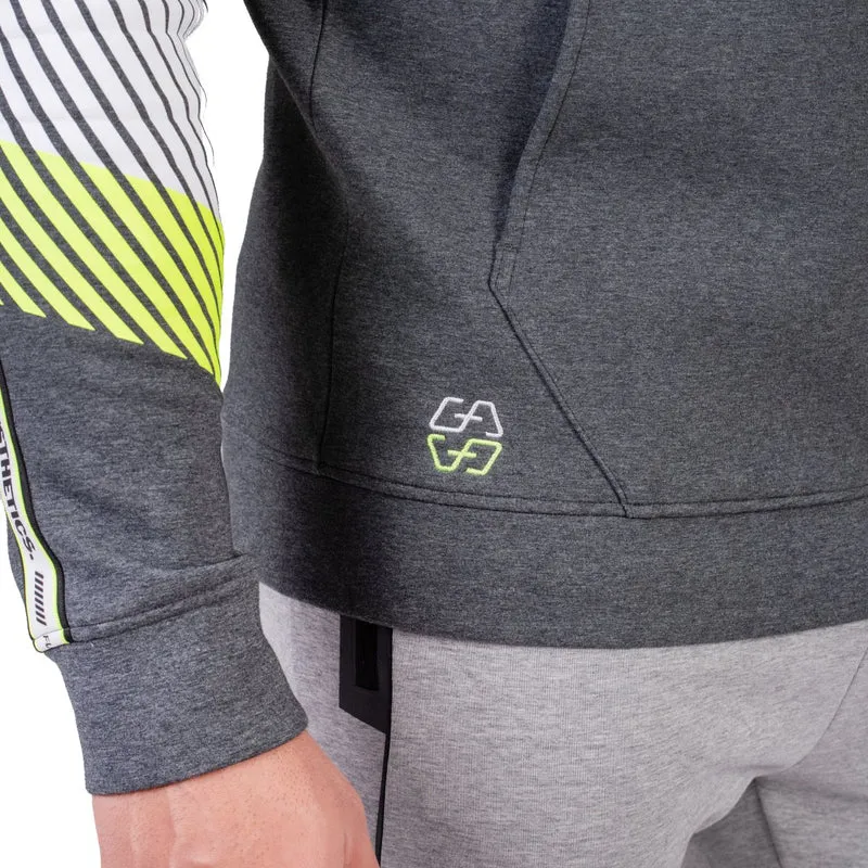 Protection Detachable Mask 1/2 Zip Mock Hoodies for Men