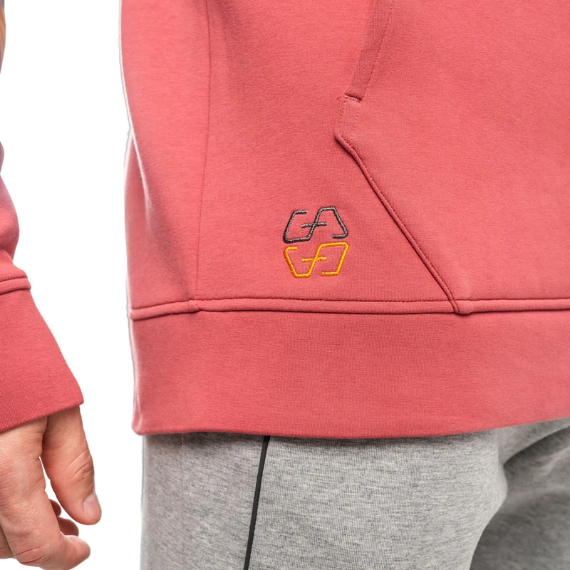 Protection Detachable Mask 1/2 Zip Mock Hoodies for Men