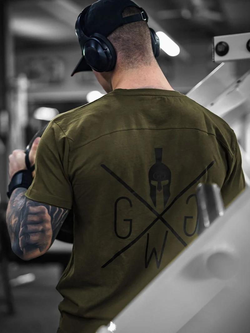 Gym T-Shirt 'Warrior' - Olive