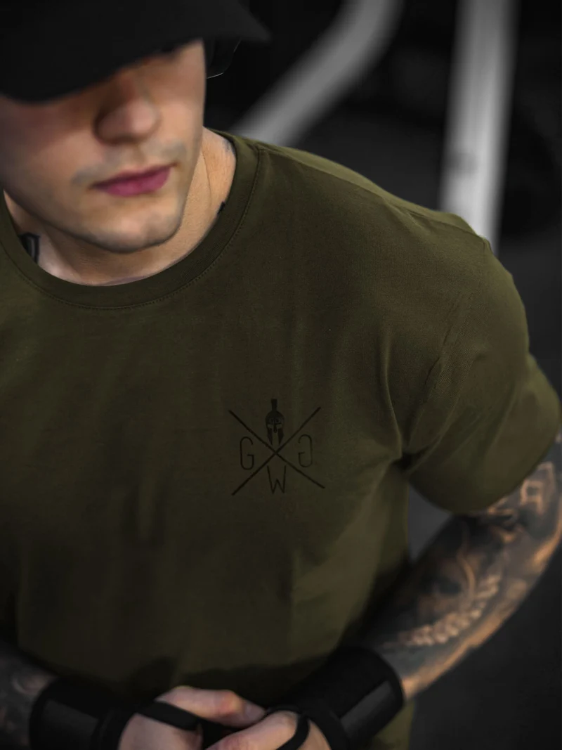 Gym T-Shirt 'Warrior' - Olive
