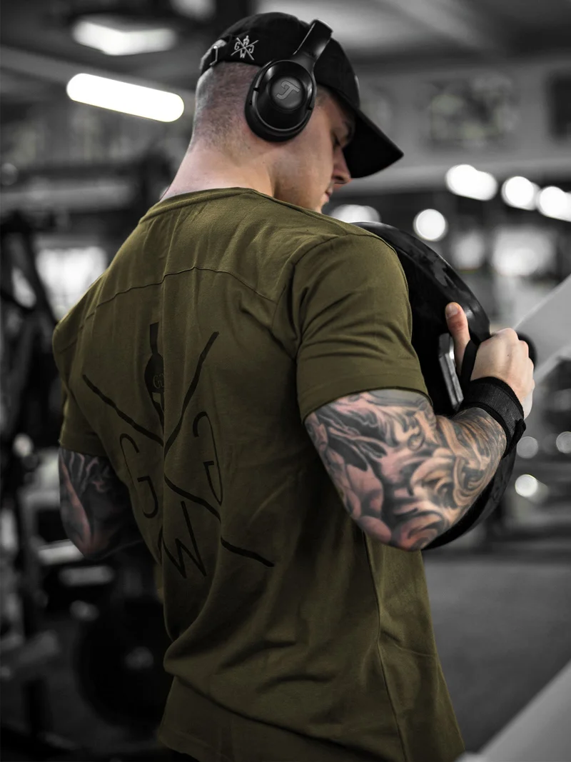 Gym T-Shirt 'Warrior' - Olive