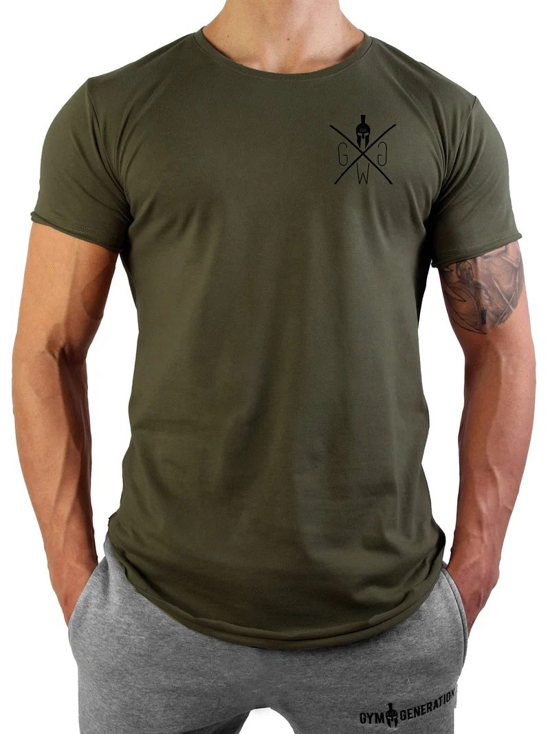 Gym T-Shirt 'Warrior' - Olive