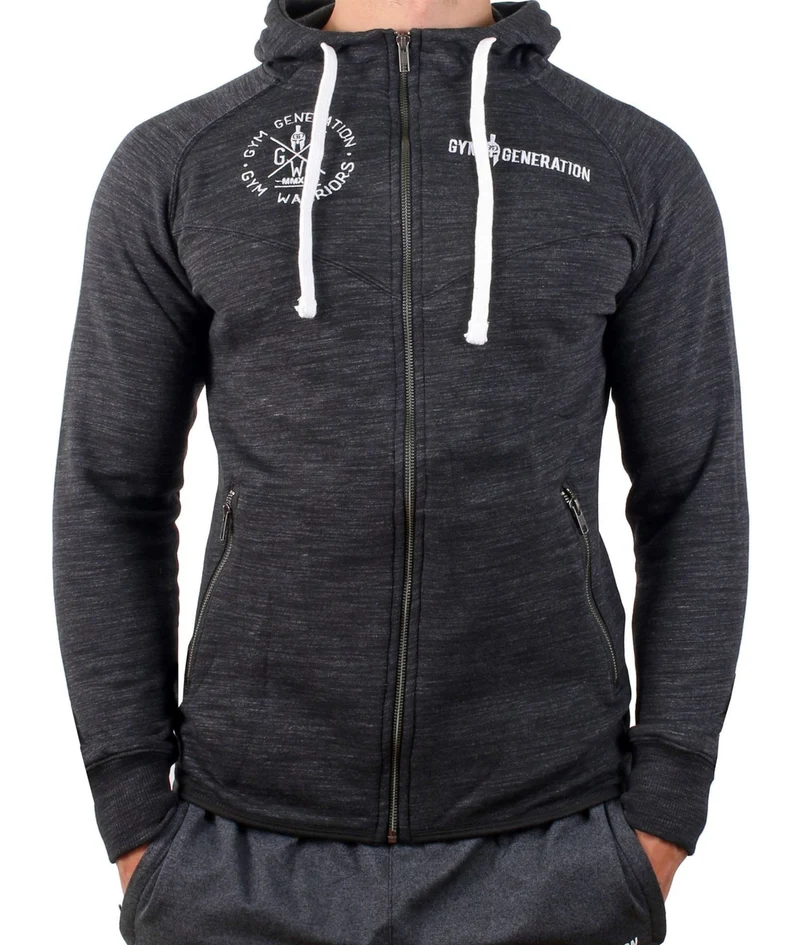 Sport Kapuzenpullover 'Athlete' - Dunkelgrau