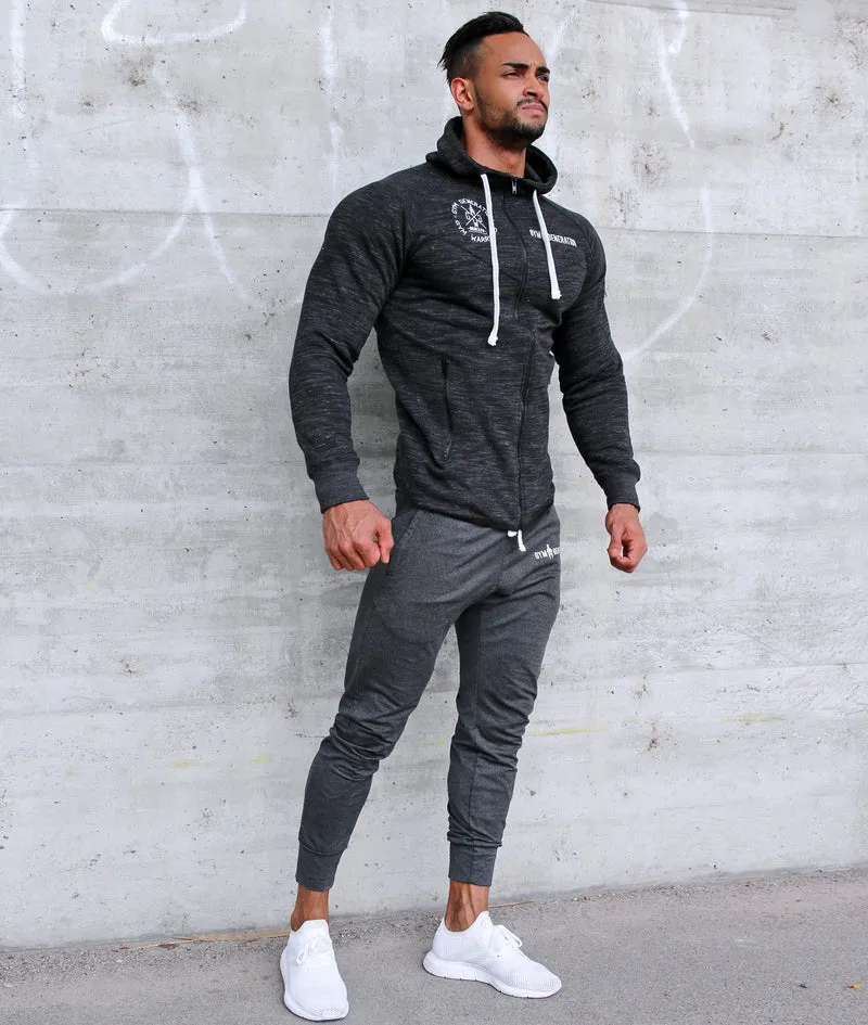 Sport Kapuzenpullover 'Athlete' - Dunkelgrau