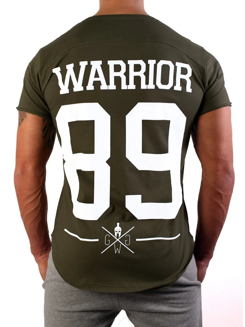 Gym T-Shirt 'Warrior 89' - Olive