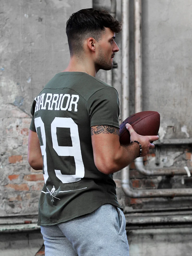 Gym T-Shirt 'Warrior 89' - Olive