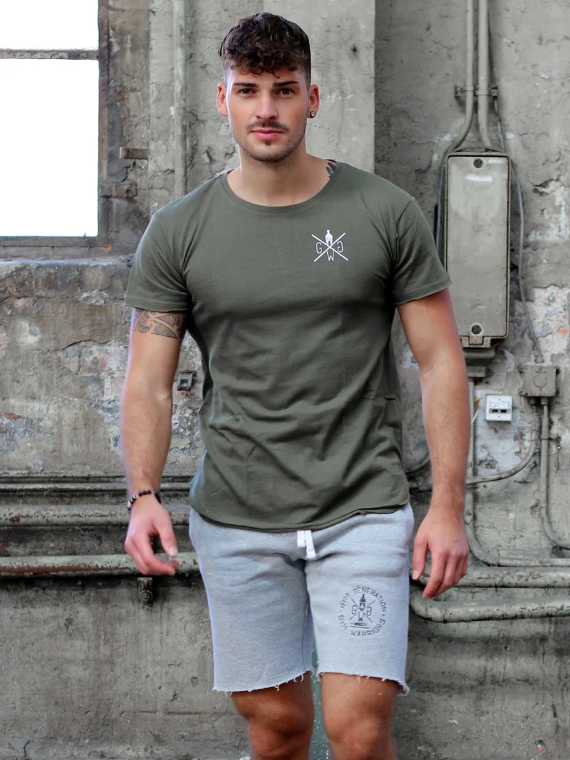 Gym T-Shirt 'Warrior 89' - Olive